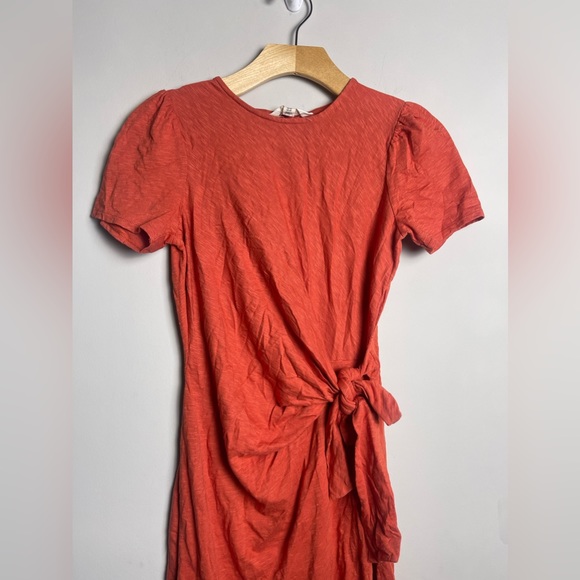 Boden Women's Red Knot Front Jersey Midi Dress Petite Size 6P - Picture 6 of 12